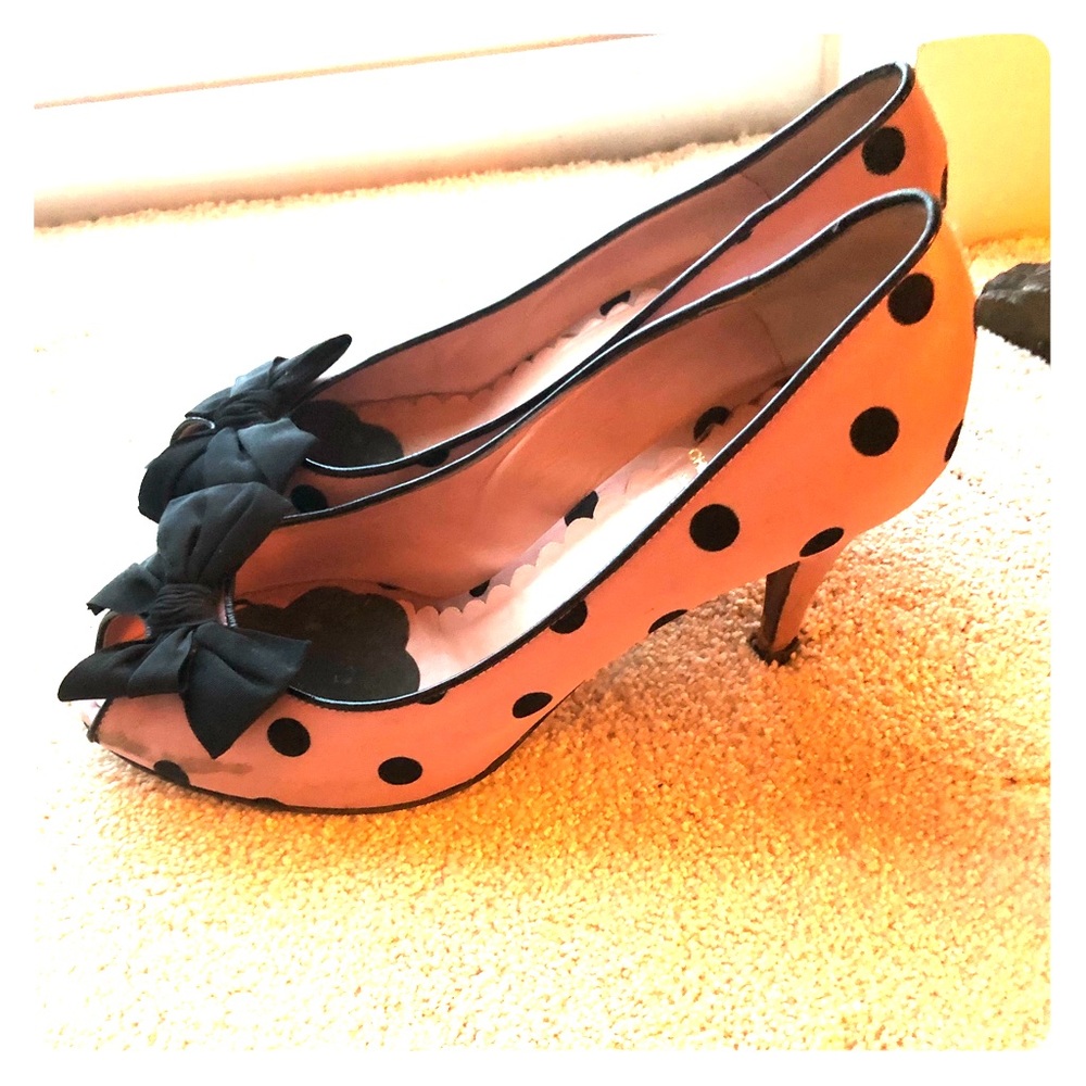 Moschino Polka Dot Peep Toe